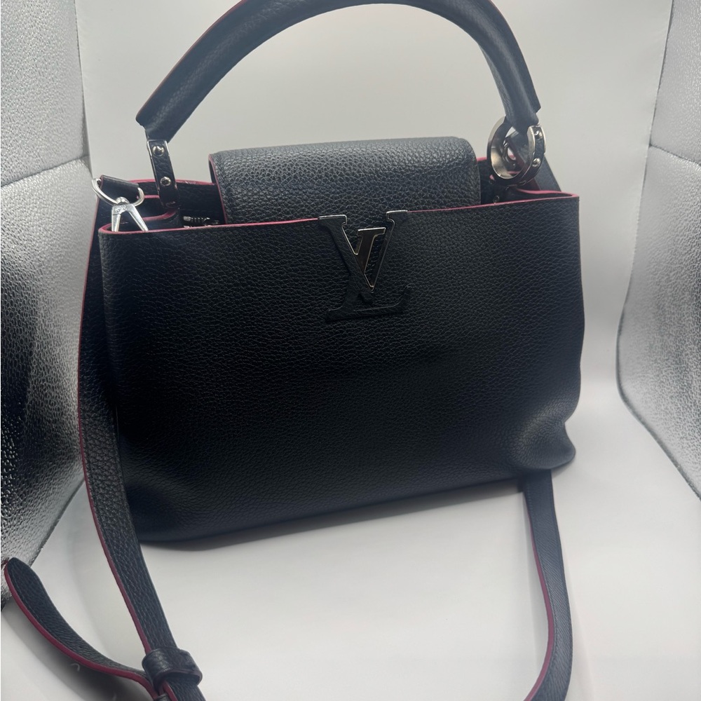 Louis Vuitton Capucines BB Cobalt and Fuschia